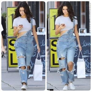 BDG Ryder Boyfriend Vintage Slash Denim Overalls M